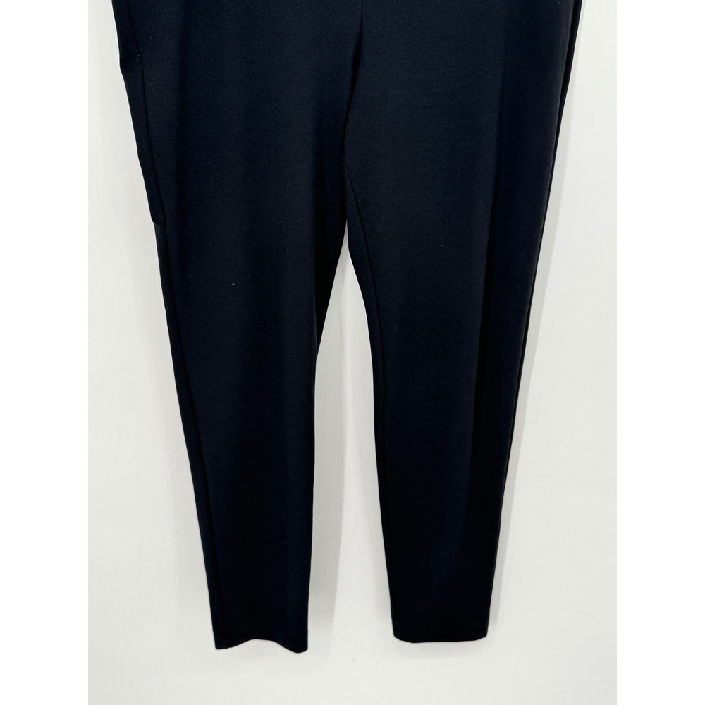 Michael Kors Skinny Trousers Womens 18W Black Good Gold Zip Hardware Stretch - Picture 3 of 13